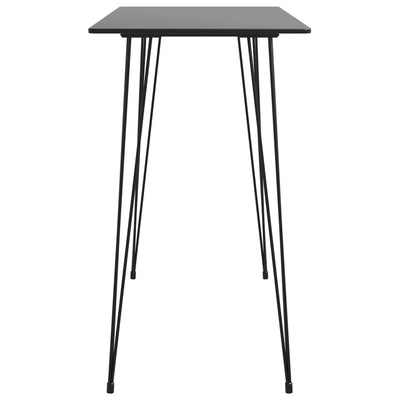 vidaXL Bar Table Black 120x60x105 cm