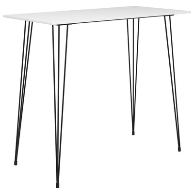 vidaXL Bar Table Black 120x60x105 cm