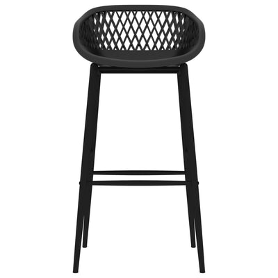 vidaXL Bar Chairs 4 pcs Black