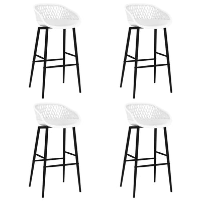 vidaXL Bar Chairs 4 pcs Grey