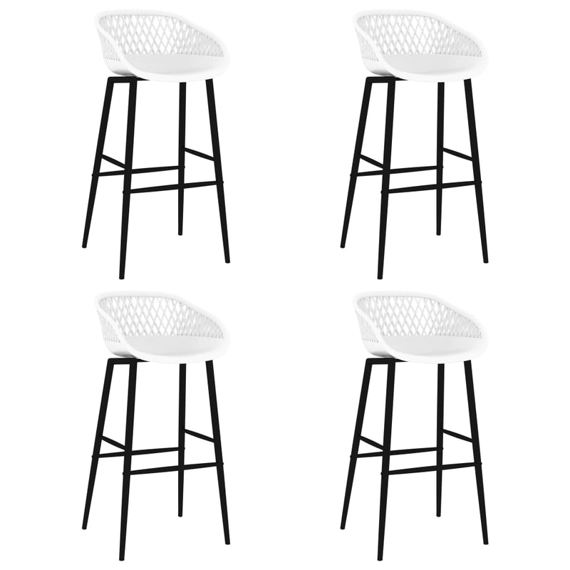 vidaXL Bar Chairs 4 pcs Grey