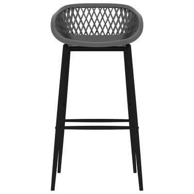 vidaXL Bar Chairs 4 pcs Grey