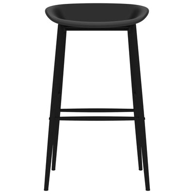 vidaXL Bar Chairs 4 pcs Black