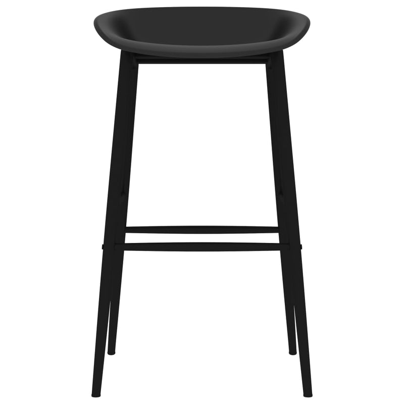 vidaXL Bar Chairs 4 pcs Black