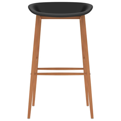 vidaXL Bar Chairs 4 pcs Black