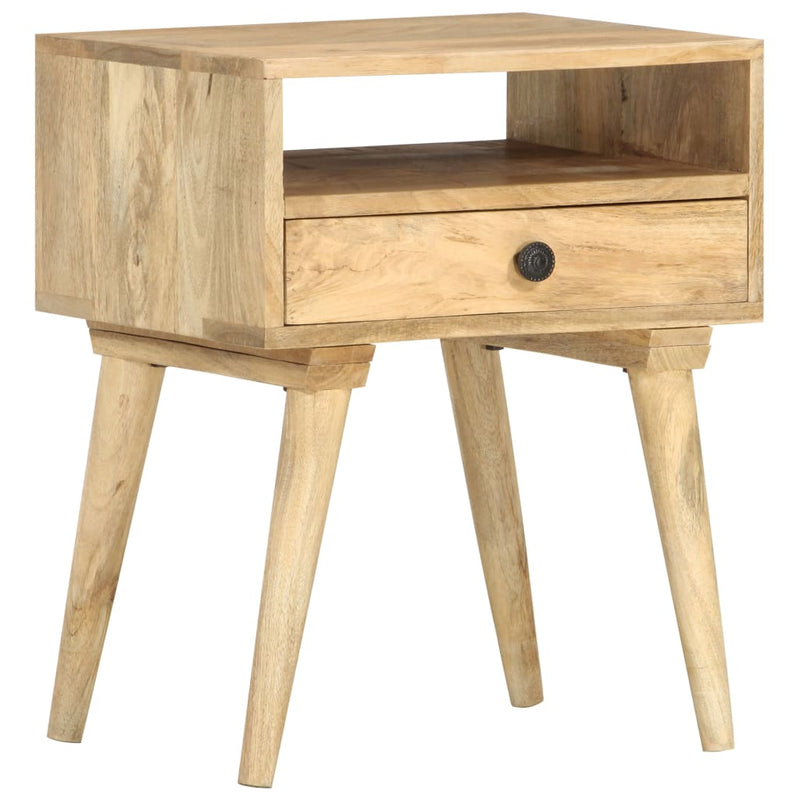 vidaXL Bedside Cabinet 40x35x50 cm Solid Mango Wood