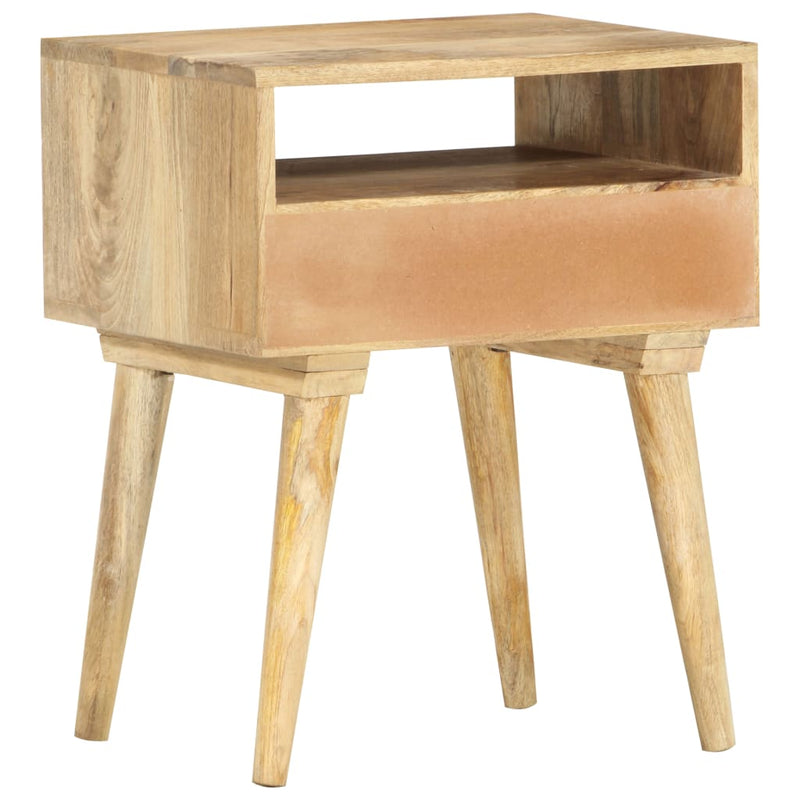 vidaXL Bedside Cabinet 40x35x50 cm Solid Mango Wood