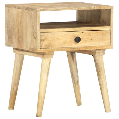 vidaXL Bedside Cabinet 40x35x50 cm Solid Mango Wood