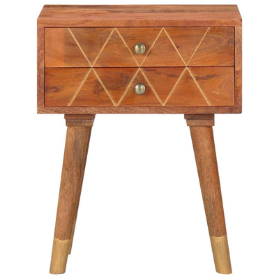 vidaXL Bedside Cabinet 43x30x58 cm Solid Mango Wood