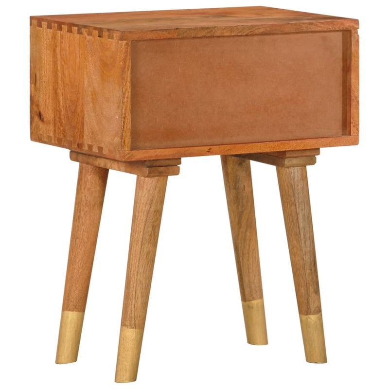 vidaXL Bedside Cabinet 43x30x58 cm Solid Mango Wood