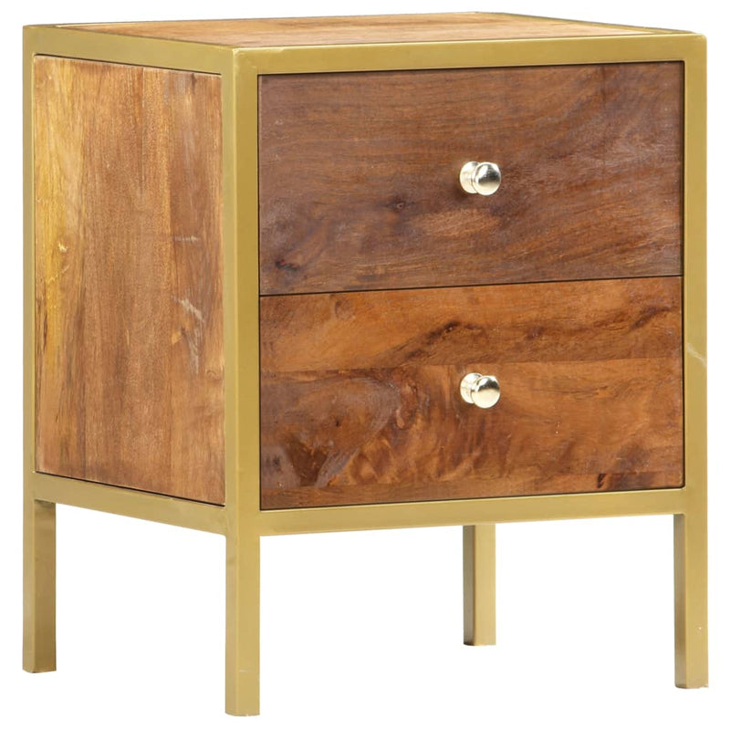 vidaXL Bedside Cabinet 43x30x58 cm Solid Mango Wood