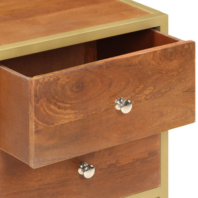 vidaXL Bedside Cabinet 43x30x58 cm Solid Mango Wood