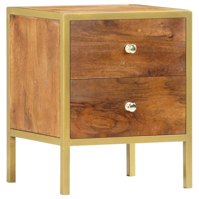vidaXL Bedside Cabinet 43x30x58 cm Solid Mango Wood