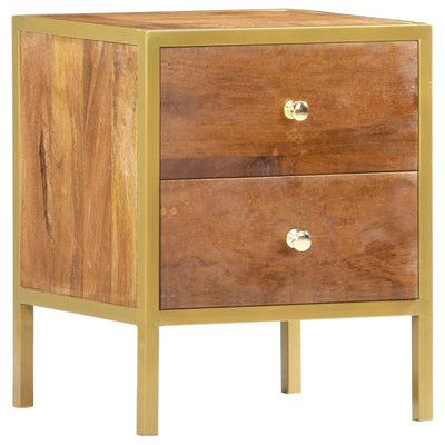 vidaXL Bedside Cabinet 43x30x58 cm Solid Mango Wood