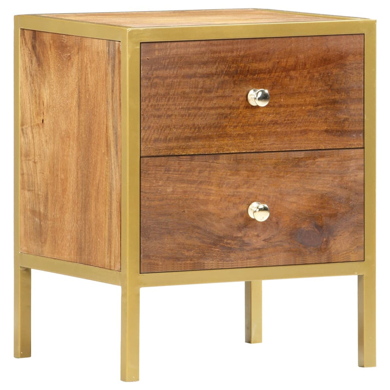 vidaXL Bedside Cabinet 43x30x58 cm Solid Mango Wood