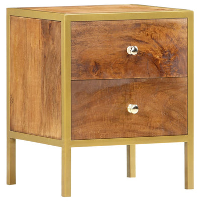vidaXL Bedside Cabinet 43x30x58 cm Solid Mango Wood