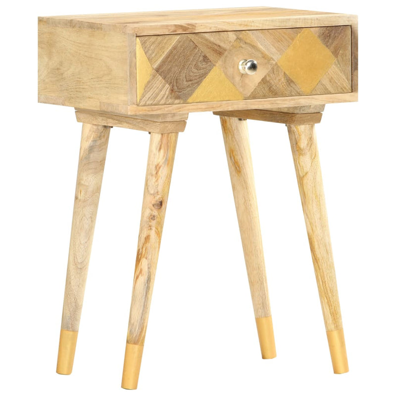 vidaXL Bedside Cabinet 43x30x58 cm Solid Mango Wood