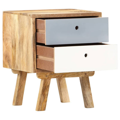 vidaXL Bedside Cabinet 43x30x58 cm Solid Mango Wood