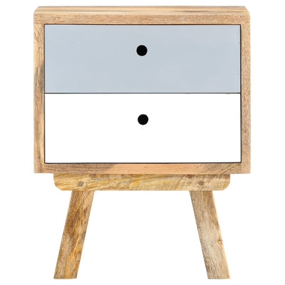 vidaXL Bedside Cabinet 43x30x58 cm Solid Mango Wood