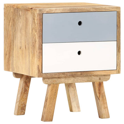 vidaXL Bedside Cabinet 43x30x58 cm Solid Mango Wood