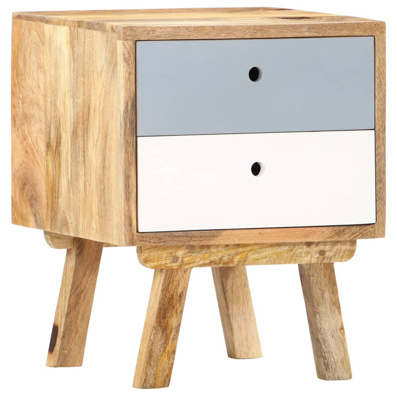 vidaXL Bedside Cabinet 43x30x58 cm Solid Mango Wood
