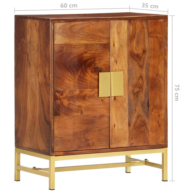 vidaXL Sideboard 60x35x75 cm Solid Acacia Wood