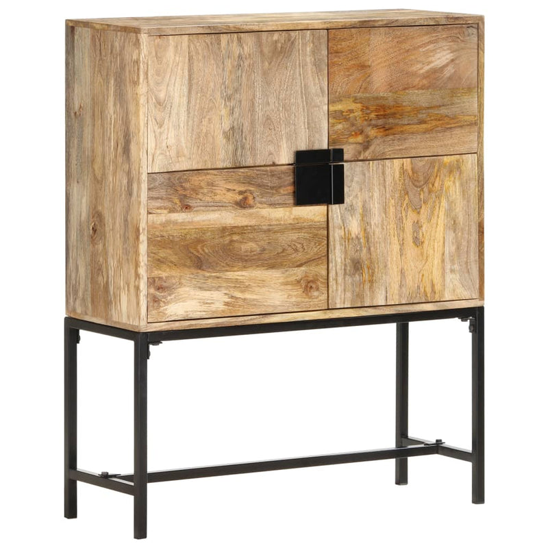 vidaXL Highboard 80x30x100 cm Solid Mango Wood
