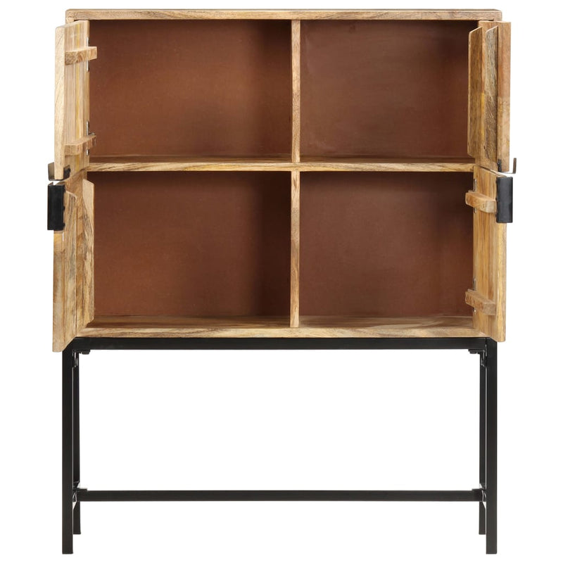 vidaXL Highboard 80x30x100 cm Solid Mango Wood