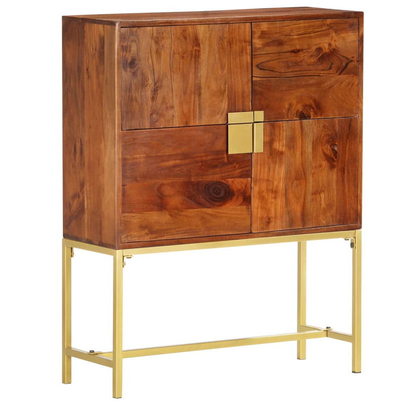 vidaXL Highboard 80x30x100 cm Solid Acacia Wood