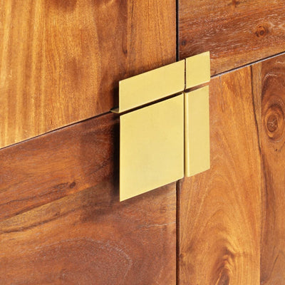 vidaXL Highboard 80x30x100 cm Solid Acacia Wood