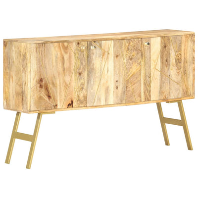 vidaXL Sideboard 118x30x75 cm Solid Mango Wood