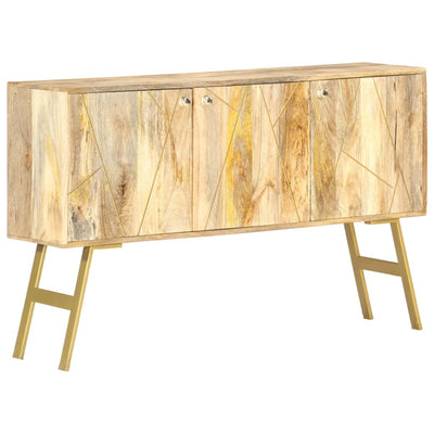 vidaXL Sideboard 118x30x75 cm Solid Mango Wood