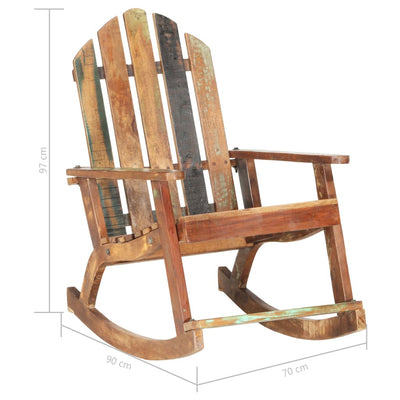 vidaXL Garden Rocking Chair Solid Reclaimed Wood