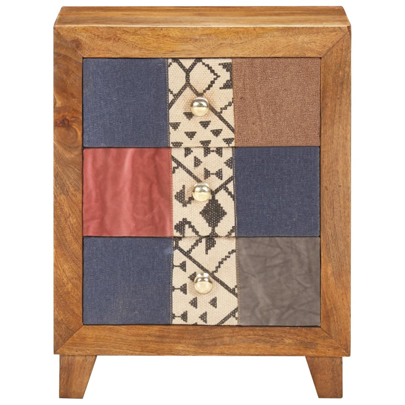 vidaXL Bedside Cabinet 40x30x50 cm Solid Mango Wood