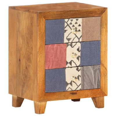 vidaXL Bedside Cabinet 40x30x50 cm Solid Mango Wood