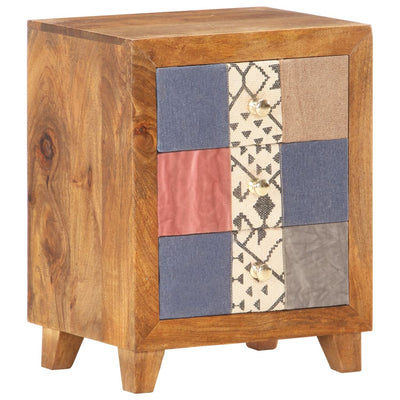 vidaXL Bedside Cabinet 40x30x50 cm Solid Mango Wood