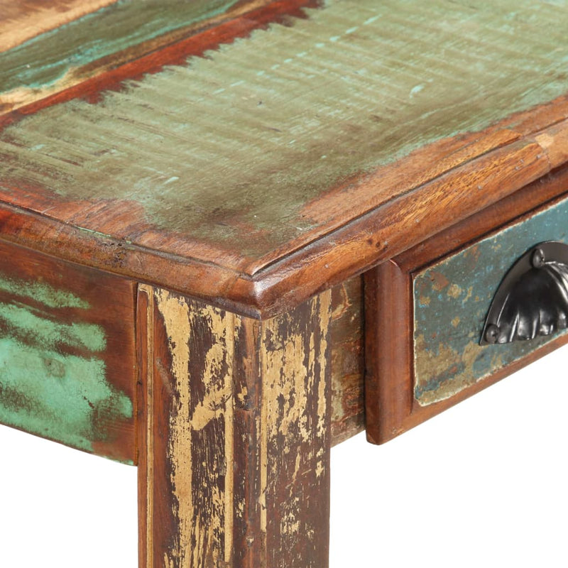 vidaXL Desk 130x55x76 cm Solid Reclaimed Wood