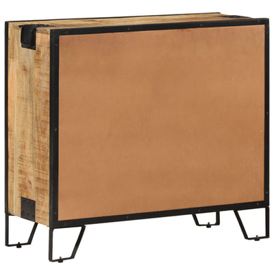 vidaXL Sideboard 80x31x71 cm Solid Rough Mango Wood