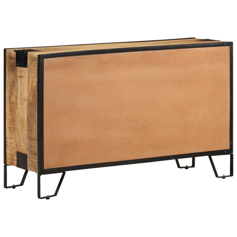 vidaXL Sideboard 80x31x71 cm Solid Rough Mango Wood