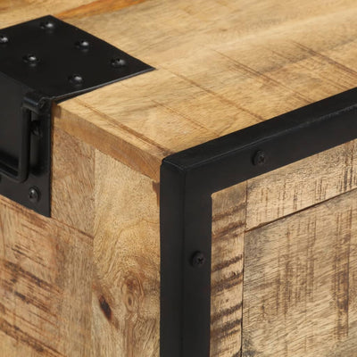 vidaXL Sideboard 80x31x71 cm Solid Rough Mango Wood