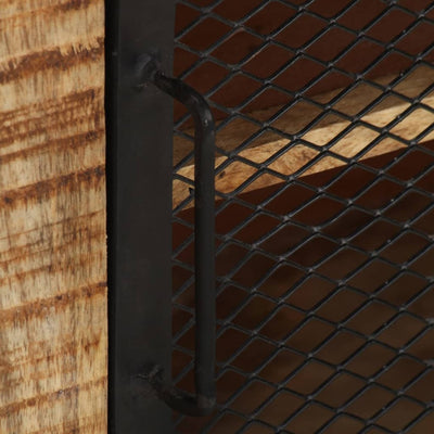 vidaXL Sideboard 80x31x71 cm Solid Rough Mango Wood