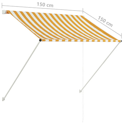 vidaXL Retractable Awning 100x150 cm Anthracite