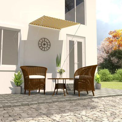 vidaXL Retractable Awning 100x150 cm Anthracite