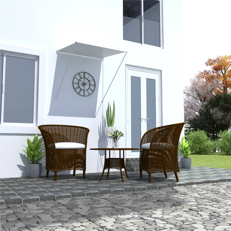 vidaXL Retractable Awning 100x150 cm Anthracite