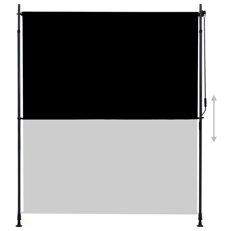 vidaXL Outdoor Roller Blind 120x270 cm Anthracite