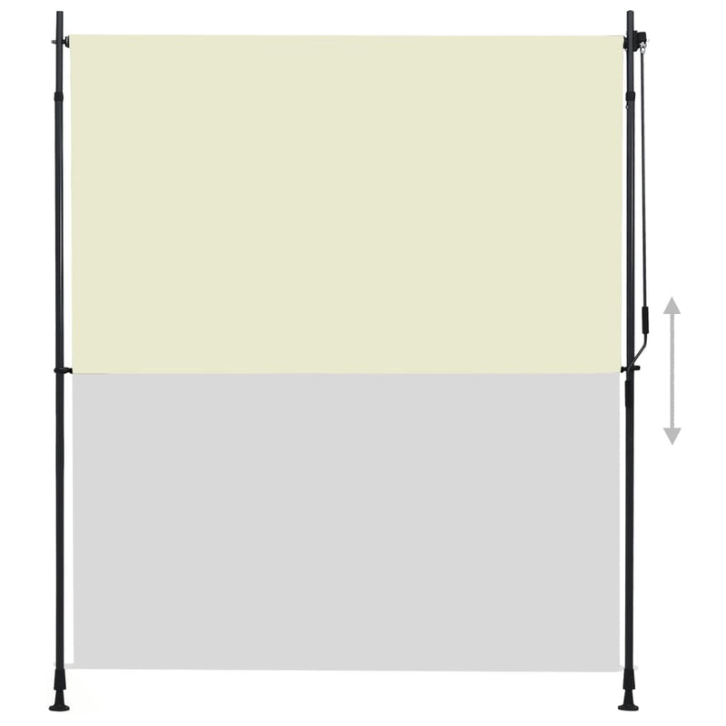 vidaXL Outdoor Roller Blind 100x270 cm Anthracite
