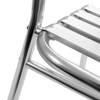 vidaXL Stackable Outdoor Chairs 4 pcs Aluminium