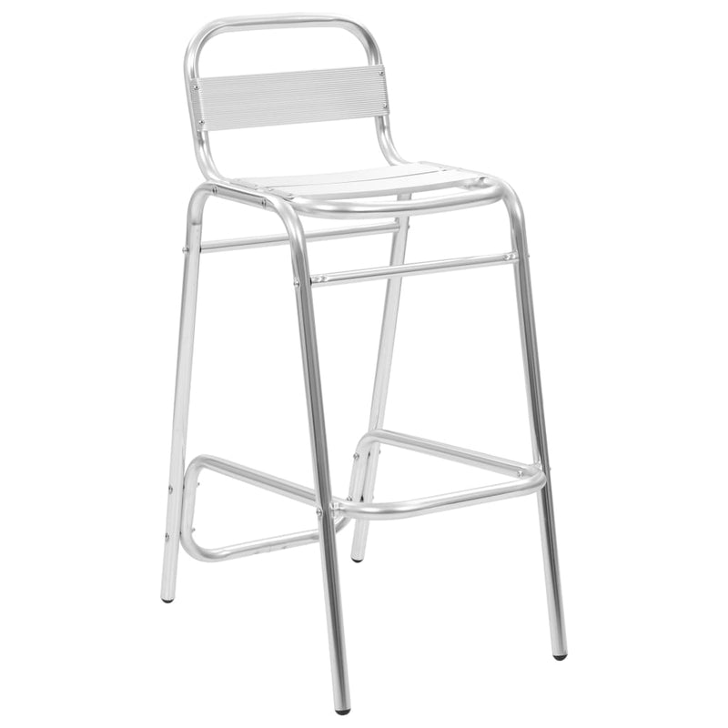 vidaXL Stackable Bar Chairs 2 pcs Aluminium