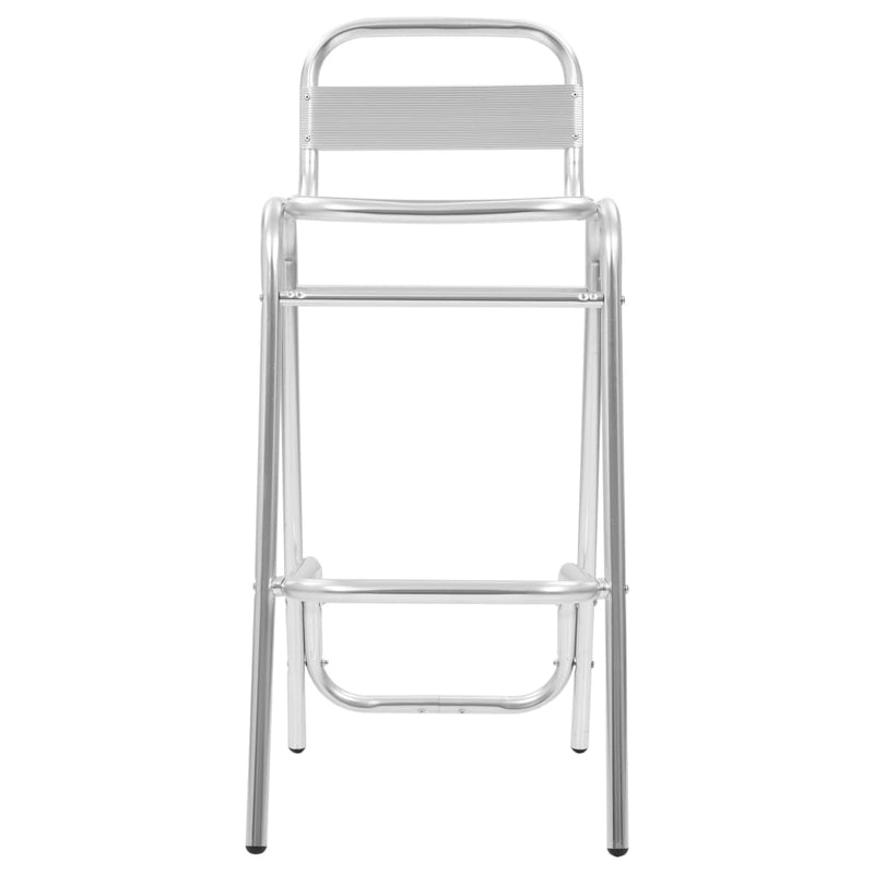 vidaXL Stackable Bar Chairs 2 pcs Aluminium