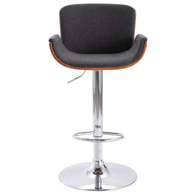 vidaXL Bar Stool Grey Fabric